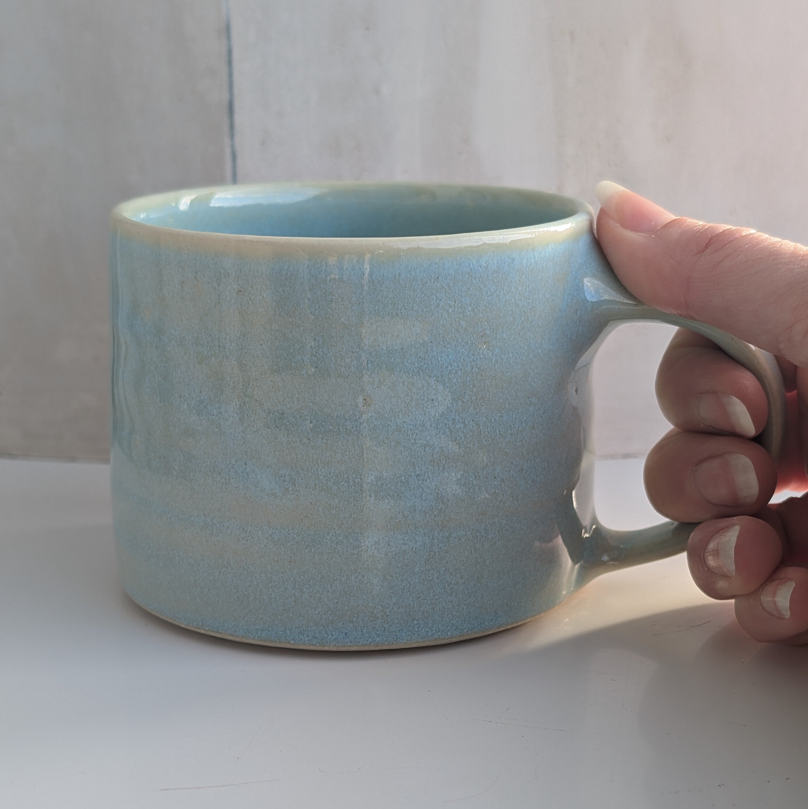 Medium Stoneware Mug - blue