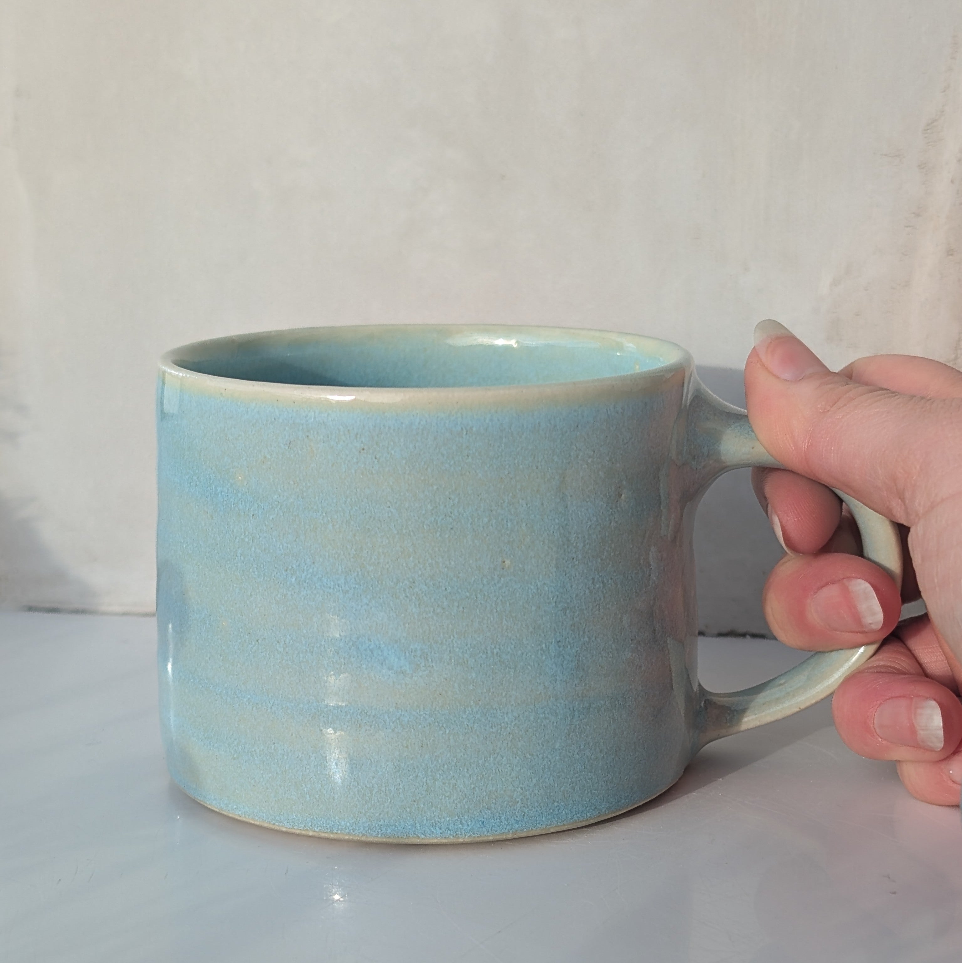 Medium Stoneware Mug - blue