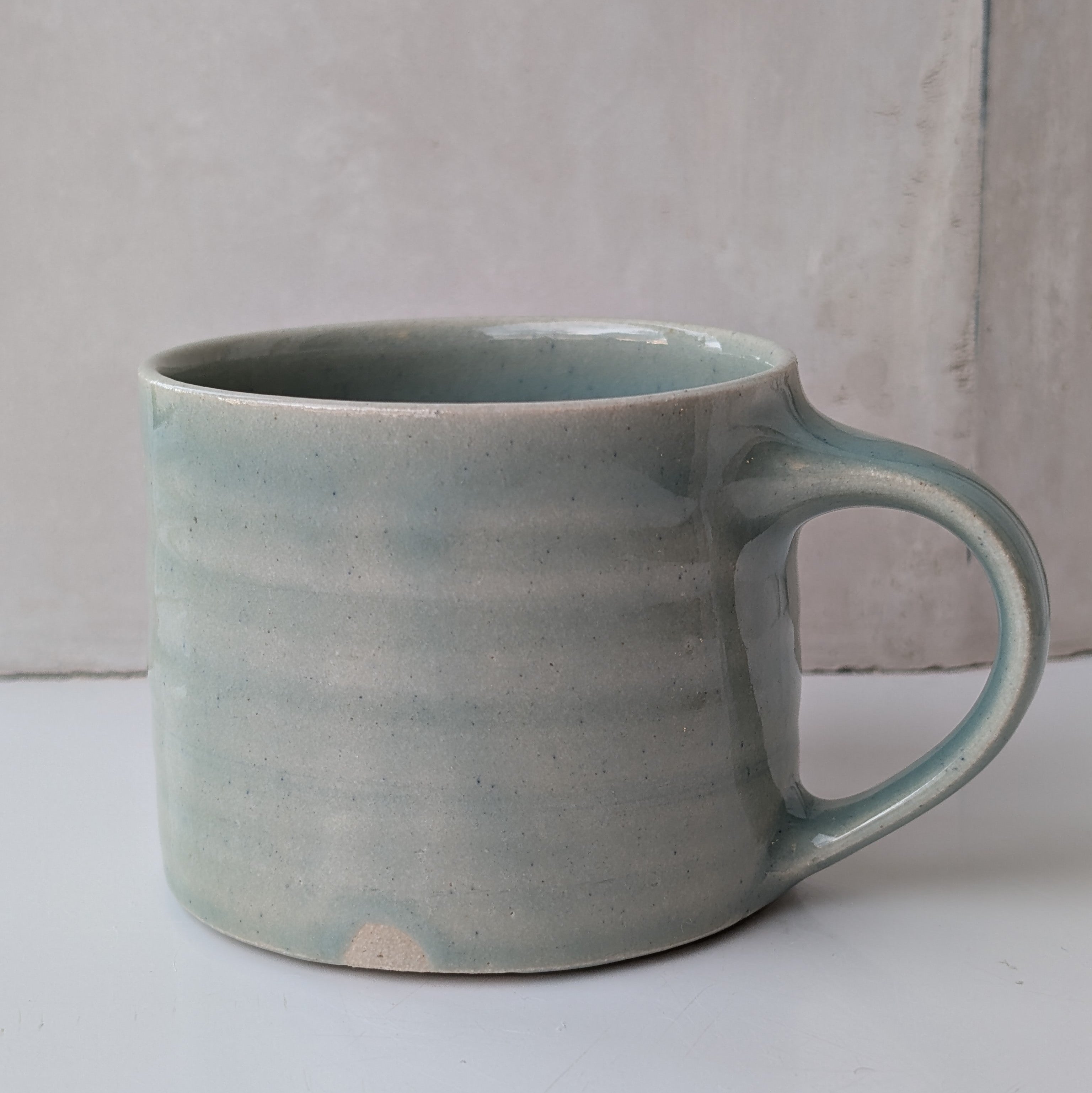 Medium Stoneware Mug - grey blue
