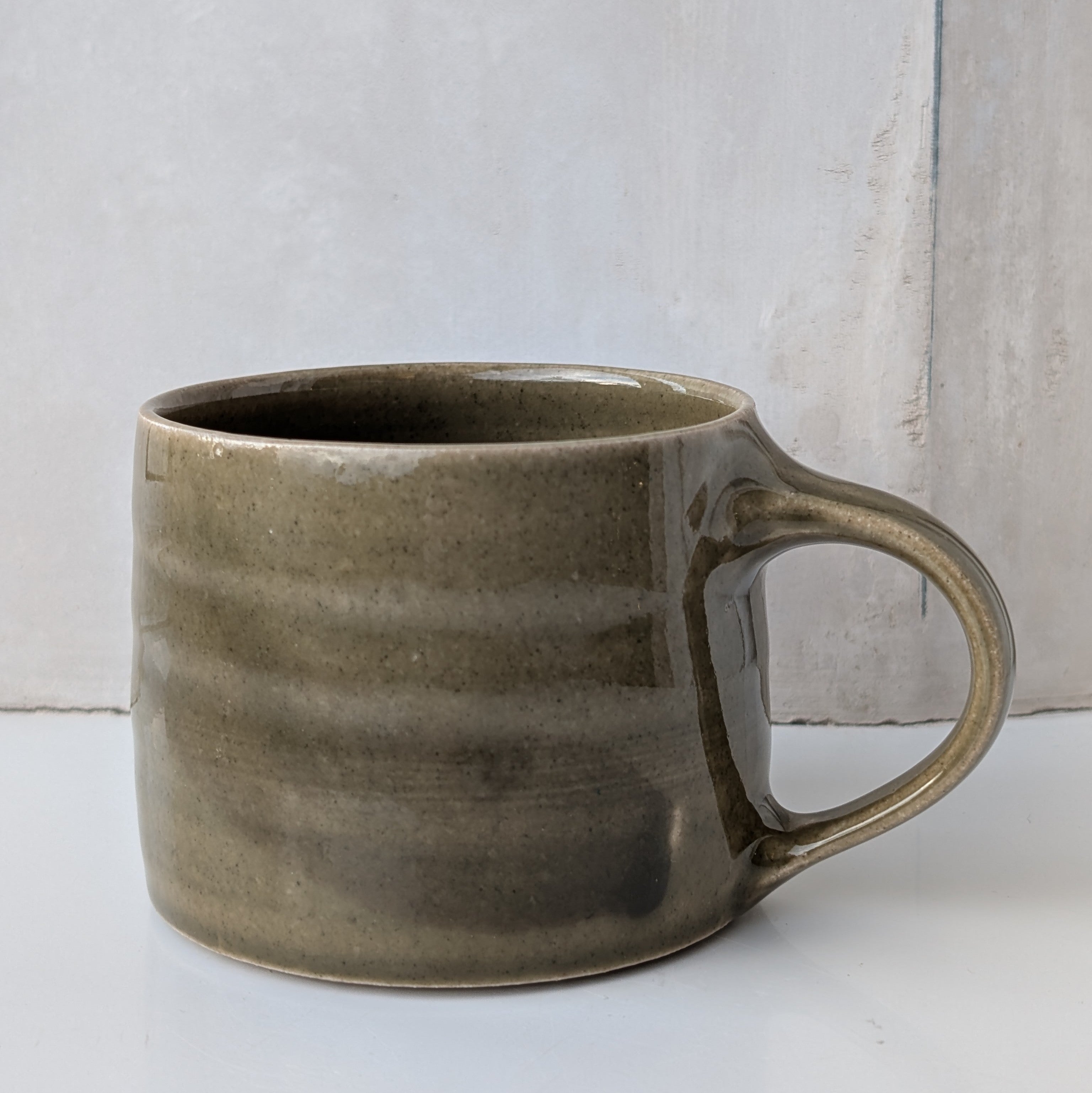 Medium Stoneware Mug - moss green